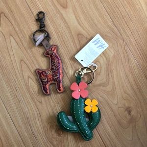 Llama and Cactus Key Chains